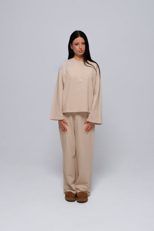 SAND BEIGE LONG SLEEVE